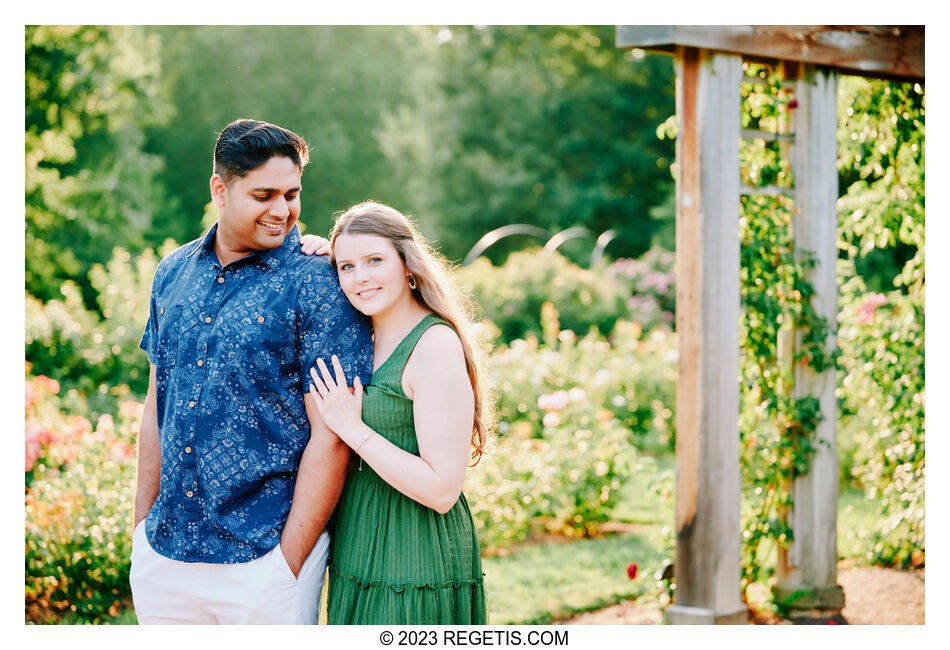 Payton and Sanket: A Blossoming Love at Bon Air Rose Garden, Arlington, VA