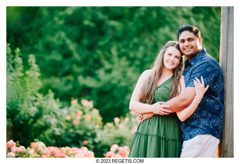 Payton and Sanket: A Blossoming Love at Bon Air Rose Garden, Arlington, VA