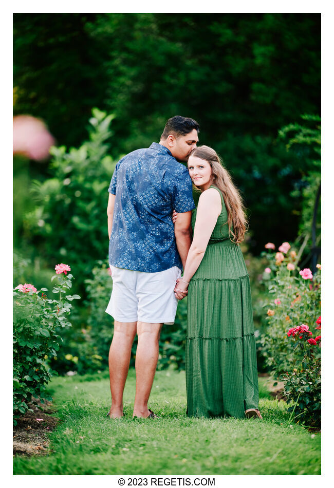 Payton and Sanket: A Blossoming Love at Bon Air Rose Garden, Arlington, VA