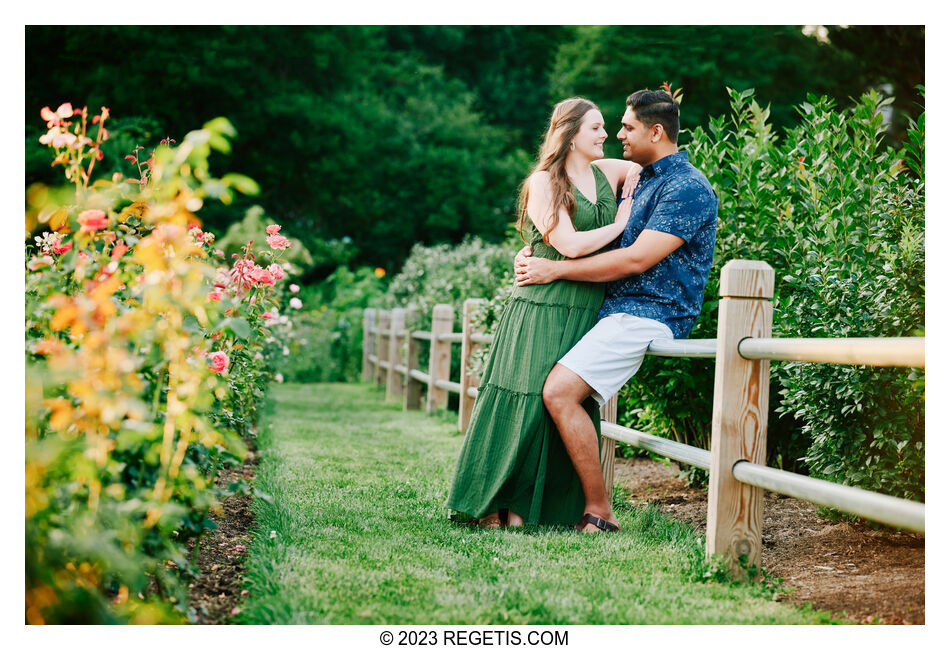 Payton and Sanket: A Blossoming Love at Bon Air Rose Garden, Arlington, VA