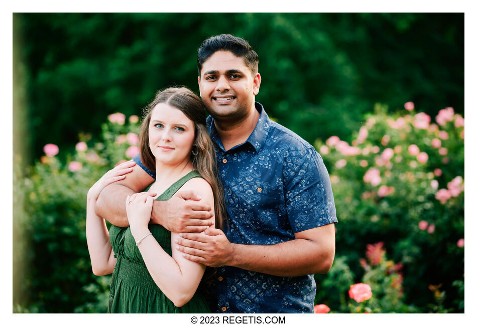 Payton and Sanket: A Blossoming Love at Bon Air Rose Garden, Arlington, VA