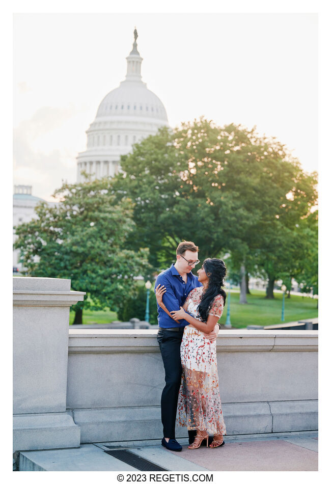 Plamen and Stephanie Engagement Session at the Library of Congress in Washington DC