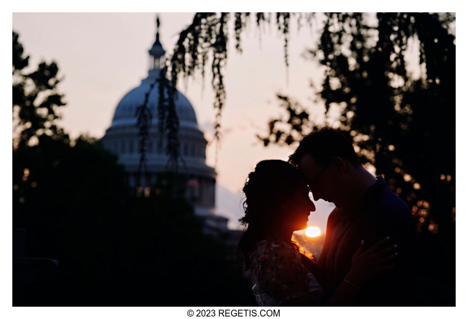 Plamen and Stephanie Engagement Session at the Library of Congress in Washington DC