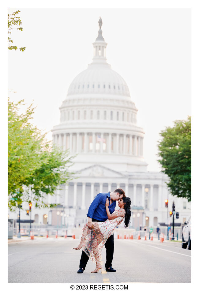 Plamen and Stephanie Engagement Session at the Library of Congress in Washington DC