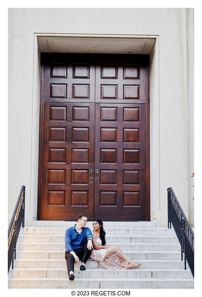 Plamen and Stephanie Engagement Session at the Library of Congress in Washington DC