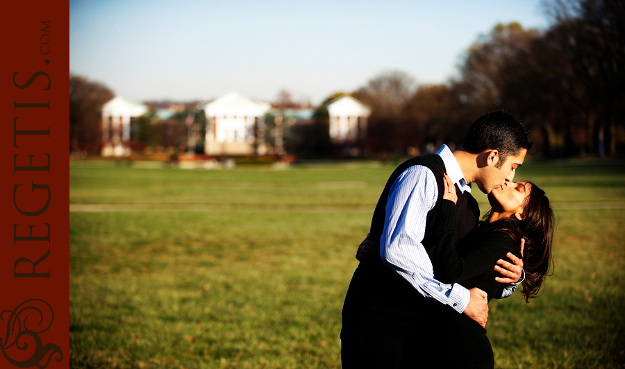 Engagement Pictures of Shameet and Greta at University of Maryland