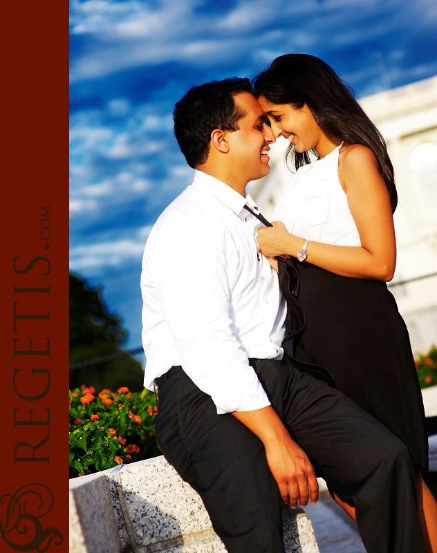 Rachna and Nitin's Engagement Pictures in Washington DC, Capital Building and Monuments