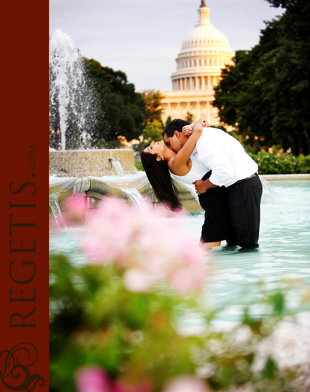 Rachna and Nitin's Engagement Pictures in Washington DC, Capital Building and Monuments