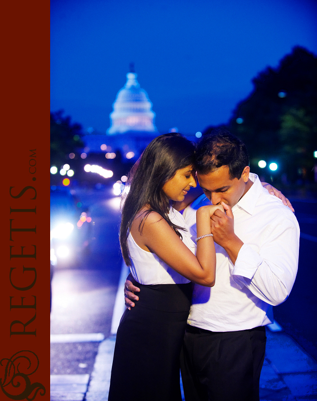 Rachna and Nitin's Engagement Pictures in Washington DC, Capital Building and Monuments