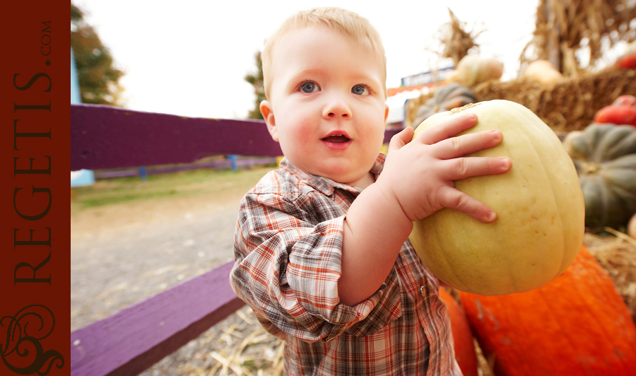 Jill, Scott and Kendal at the Pumpkin Patch in Centreville, Northern Virginia