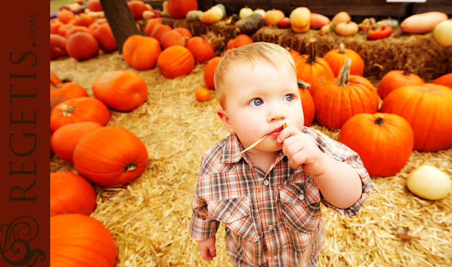 Jill, Scott and Kendal at the Pumpkin Patch in Centreville, Northern Virginia