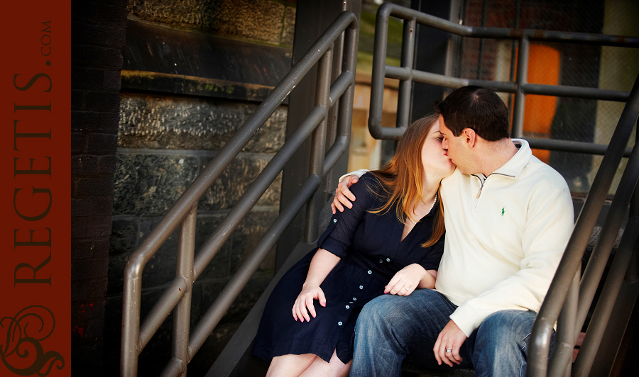 Melanie and Adam's Engagement Photographs in Georgetown Campus, Washington DC