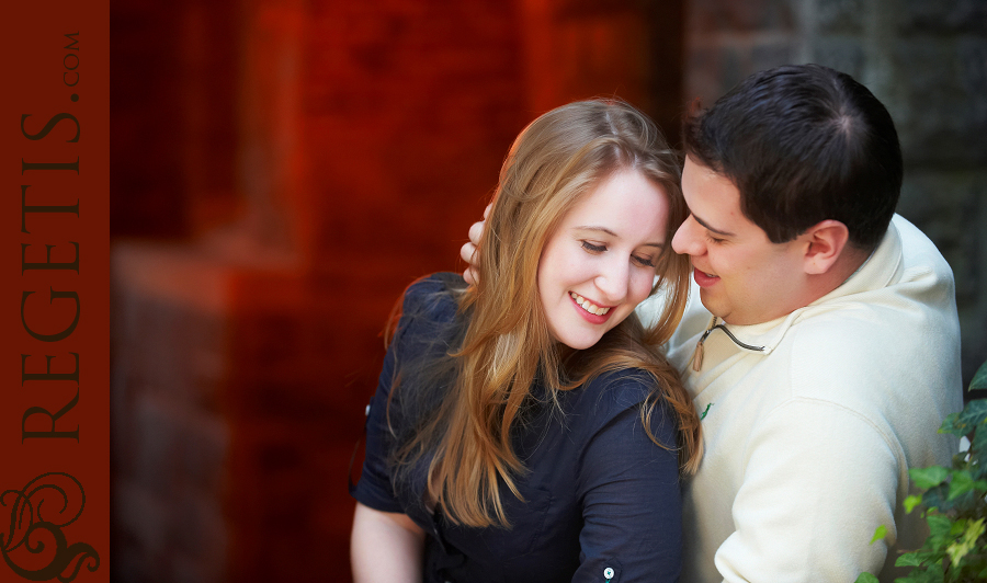 Melanie and Adam's Engagement Photographs in Georgetown Campus, Washington DC