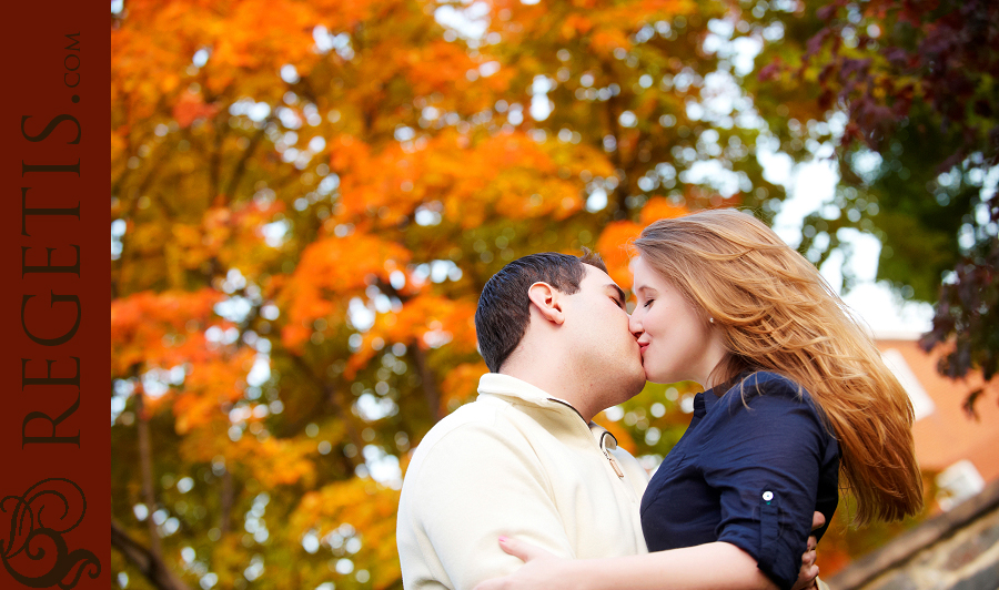 Melanie and Adam's Engagement Photographs in Georgetown Campus, Washington DC