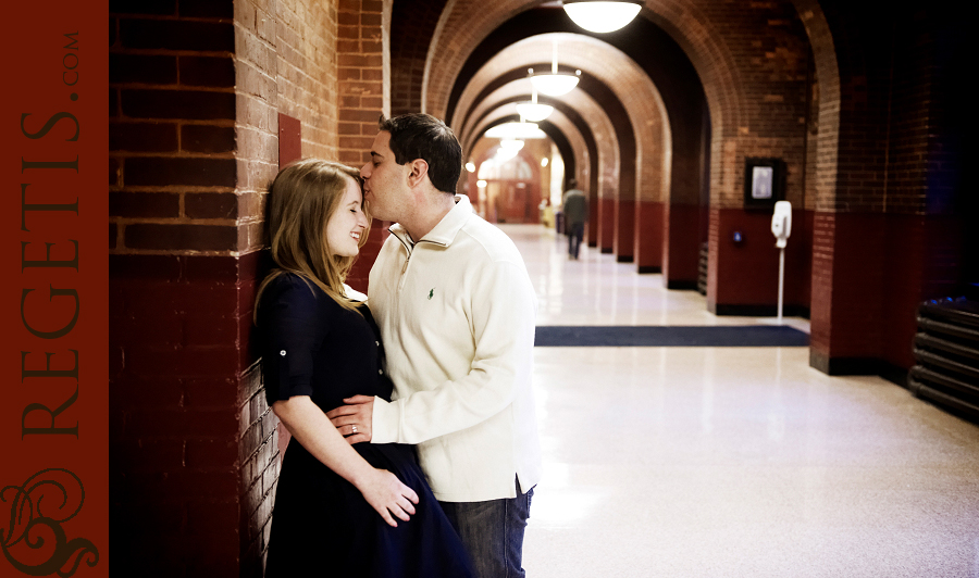 Melanie and Adam's Engagement Photographs in Georgetown Campus, Washington DC