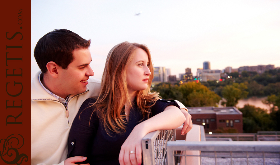 Melanie and Adam's Engagement Photographs in Georgetown Campus, Washington DC