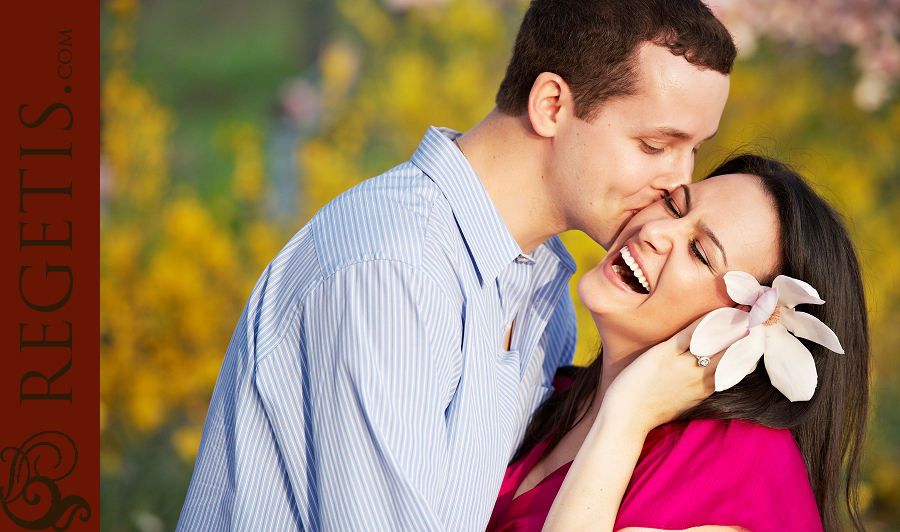 Sara and Kevin's Engagement Photographs in Washington DC, Cherry Blossoms