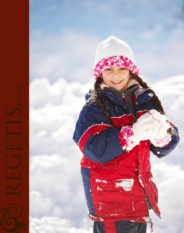 Kids Playing in Snow