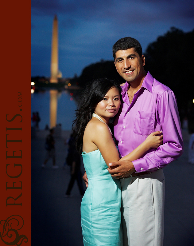 An Engagement Session with Julie and Sean in Washington DC by Lincoln Memorial and The Monuments