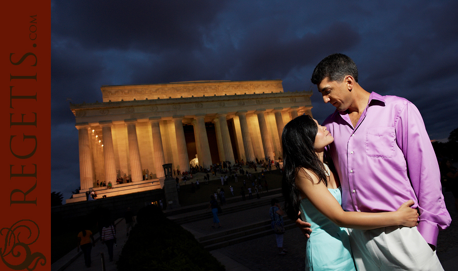 An Engagement Session with Julie and Sean in Washington DC by Lincoln Memorial and The Monuments