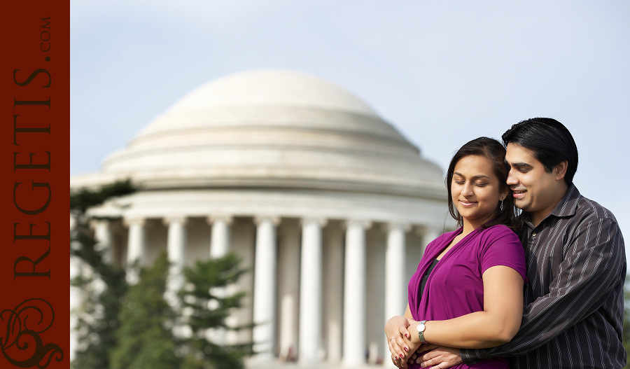 Shikha and Amit's Engagement Photographs in Washington DC, Cherry Blossoms