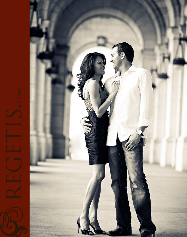 Manish and Reeya's Engagement Photographs at Union Station in Washington DC