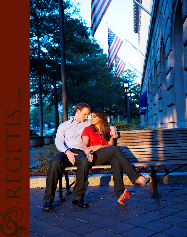 Shelly and Simon's Engagement Photographs at Union Station in Washington DC