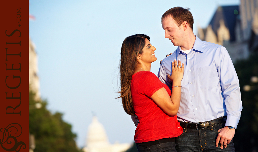 Shelly and Simon's Engagement Photographs at Union Station in Washington DC