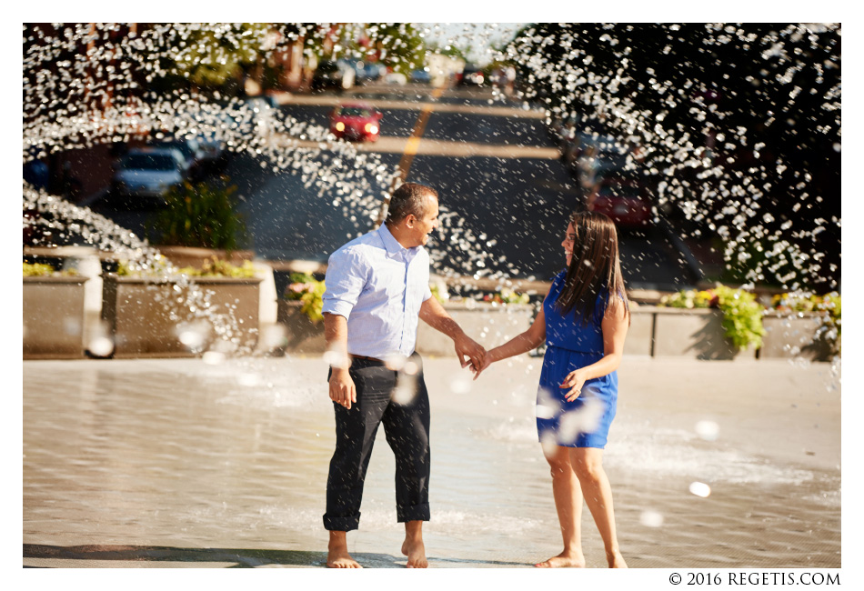 Priya and Rajeev's Engagement Photo in Georgetown, Washington DC