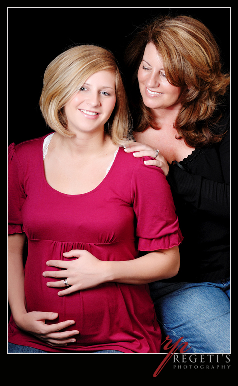 Studio Maternity Portraits in Warrenton, Virginia